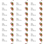 1 789 Address Label Templates Free Printable Christmas Return Address