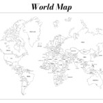 10 Best Printable Labeled World Map Printablee