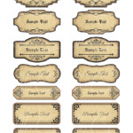 15 Printable Blank Vintage Apothecary Labels Set Editable Etsy