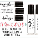 17 Essential Oil Roll On Bottle Printable Recipe Labels Etsy