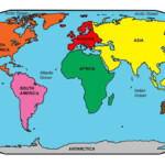 5 Free Full Details Blank World Map With Oceans Labeled In PDF World