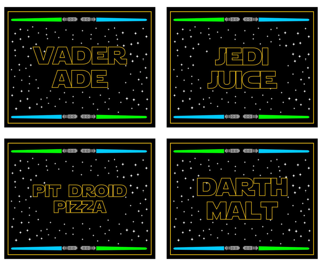 7 Best Star Wars Printable Labels Printablee