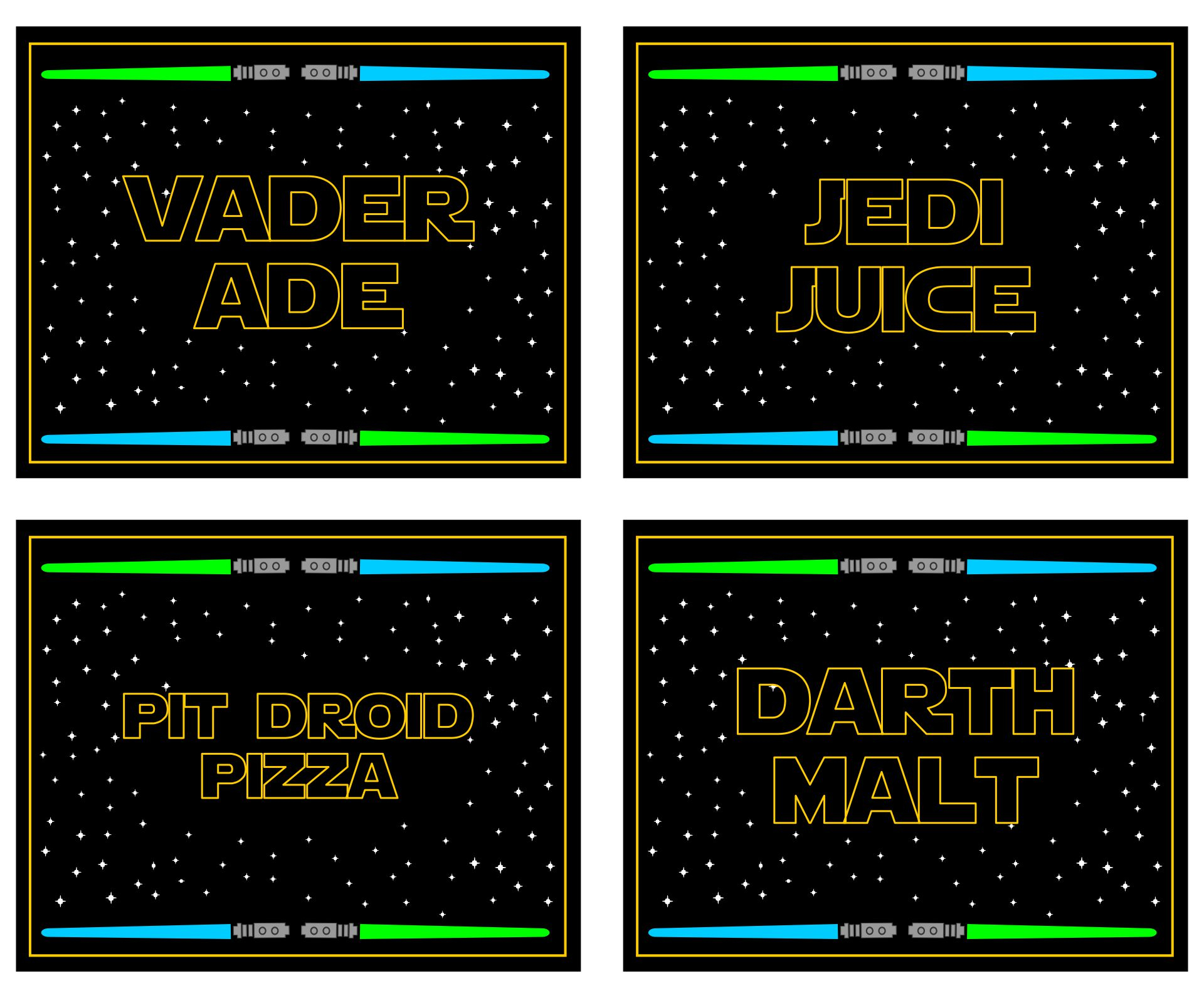 7 Best Star Wars Printable Labels Printablee