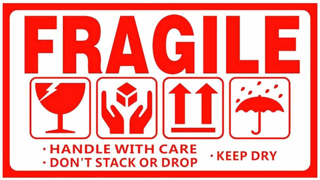 A4 Sticker Template 8 Free Printable Fragile Labels Printable Free 