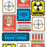 Amazon Sticko Decorative Stickers Zombie Survival Labels Zombie