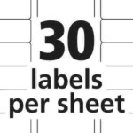 Avery Free Label Templates Label Template 30 Per Sheet Printable