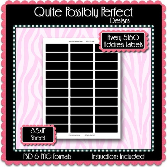 Avery Label Printable Template 5160