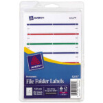 Avery Print Or Write Assorted File Folder Labels AVE05215 Avery