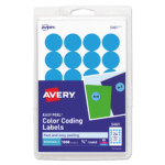 Avery Printable Self Adhesive Removable Color Coding Labels 0 75 Dia