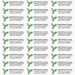 Avery Return Address Labels Template In 2020 Christmas Address Labels