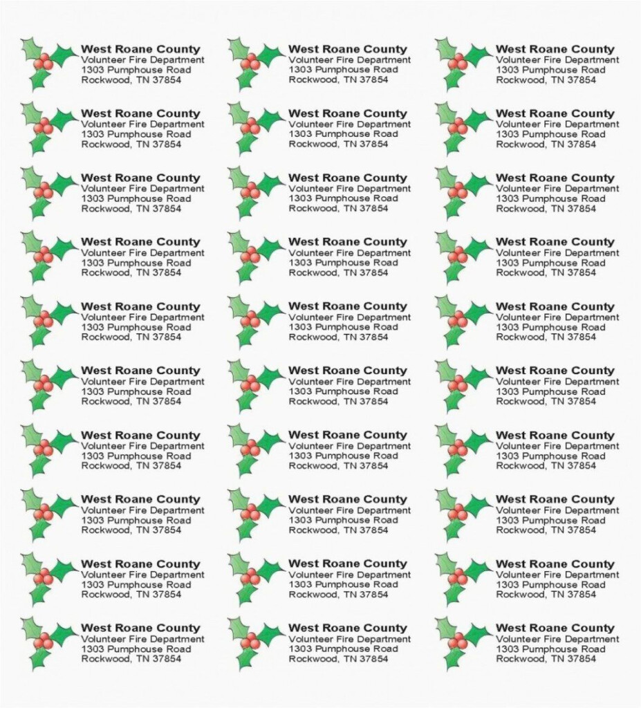 Avery Return Address Labels Template In 2020 Christmas Address Labels 