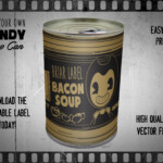 Bacon Soup Label Inspired By Bendy And The Ink Machine Etsy