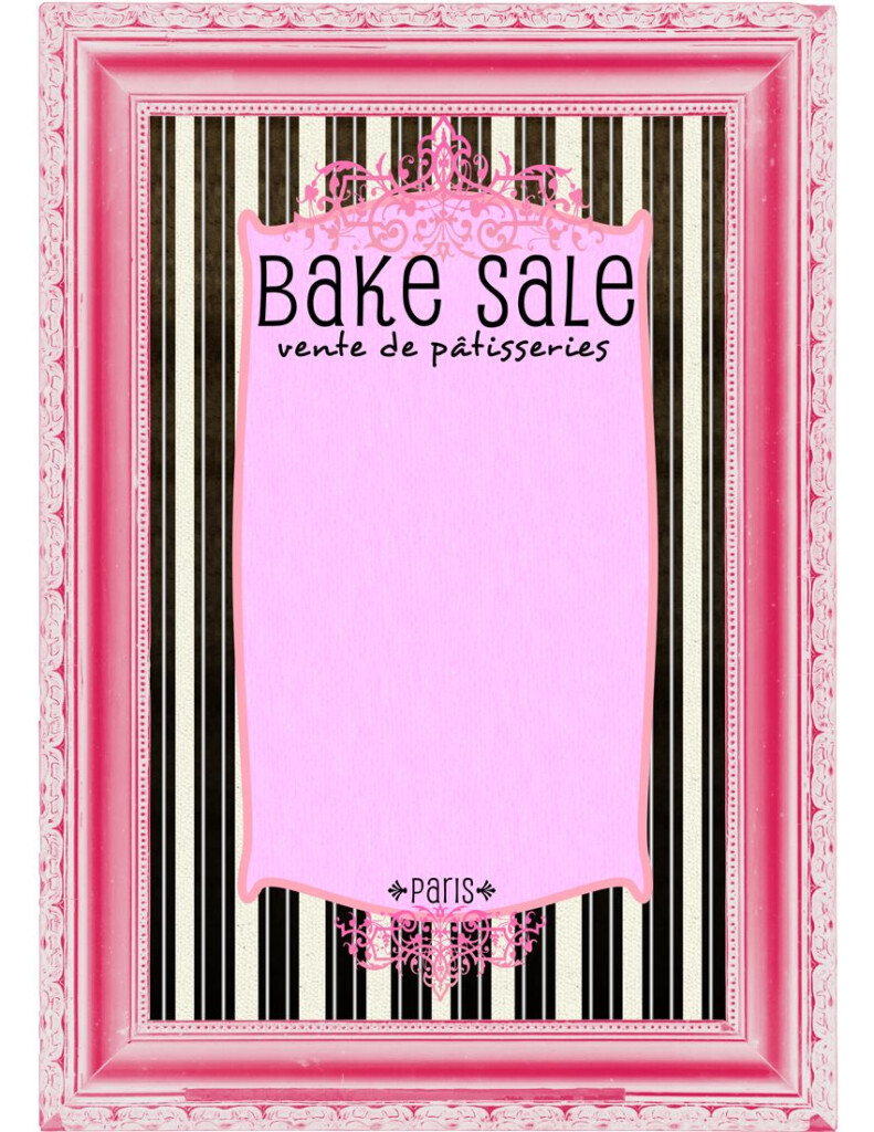 Bake Sale Printable Imprimibles Volantes De Venta De Pasteles 