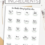 Baking Ingredients Labels Neat House Sweet Home