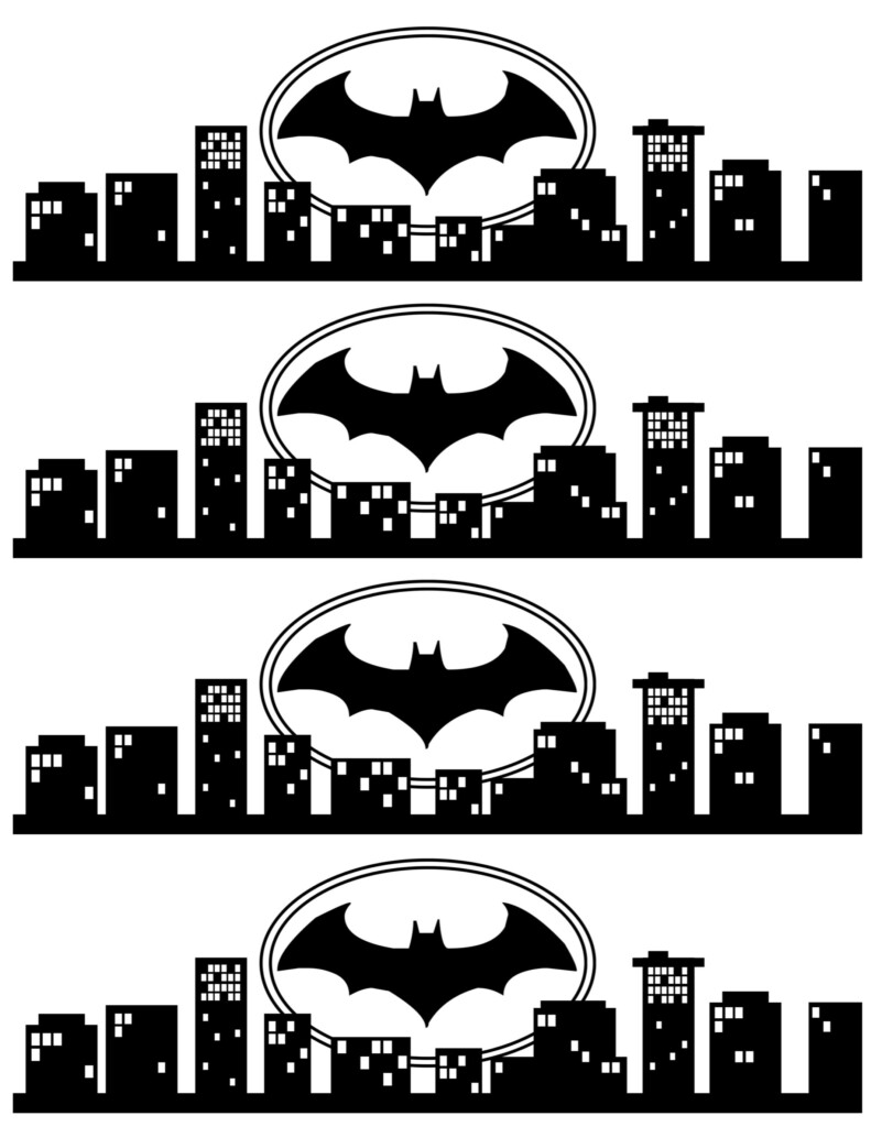 Batman Water Bottle Label Free Printable Paper Trail Design 