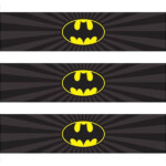 Batman Water Bottle Labels Batman Drink Label Batman Birthday Batman