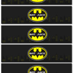 Batman Water Bottle Labels YOU PRINT WBL008 Deezee Designs On Madeit