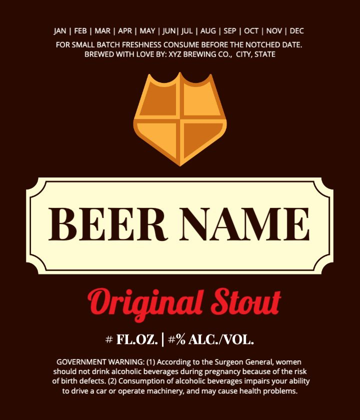 Beer Label Templates Design Free Online SheetLabels 