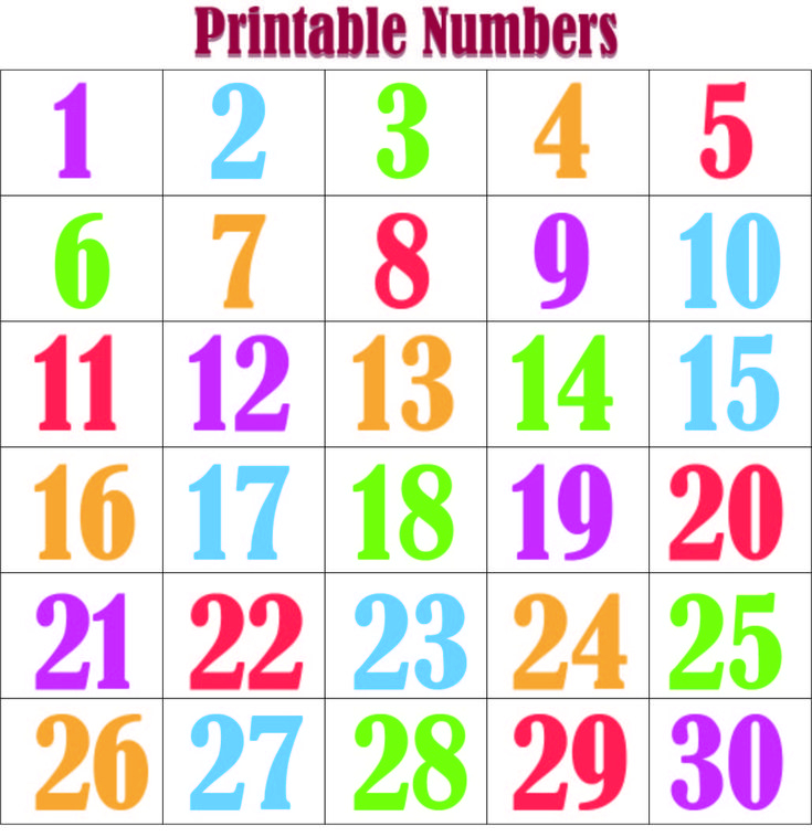 Best Printable Number Printablee Free Printable Numbers 