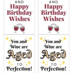 Birthday Wine Labels Free Printables Add A Little Adventure