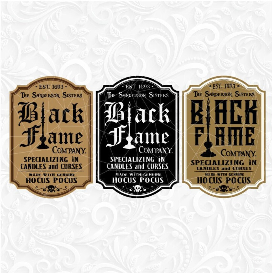 Black Flame Bedrijfslabel SVG Tumbler Labels Black Flame Etsy