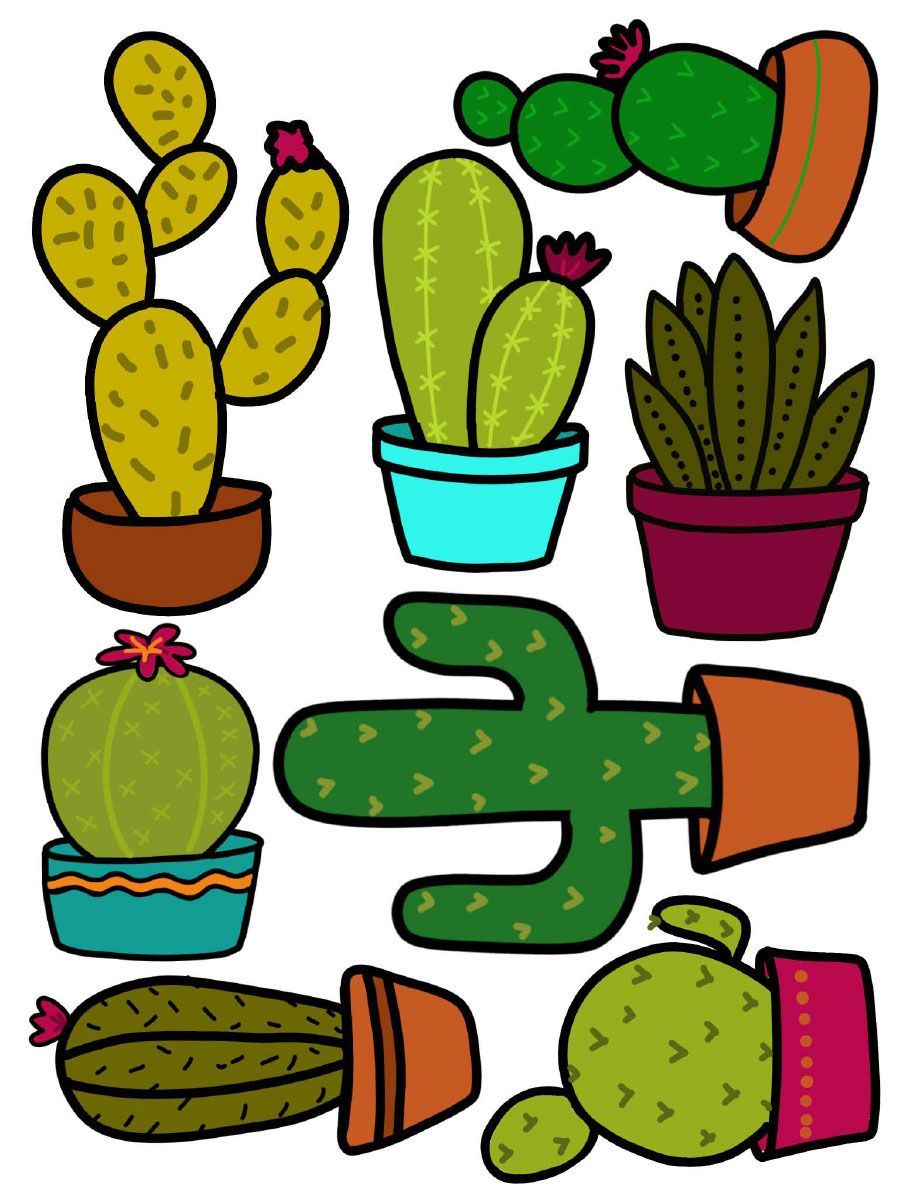 Cactus Printables pdf Shared Files Acrobat Cactus Drawing 