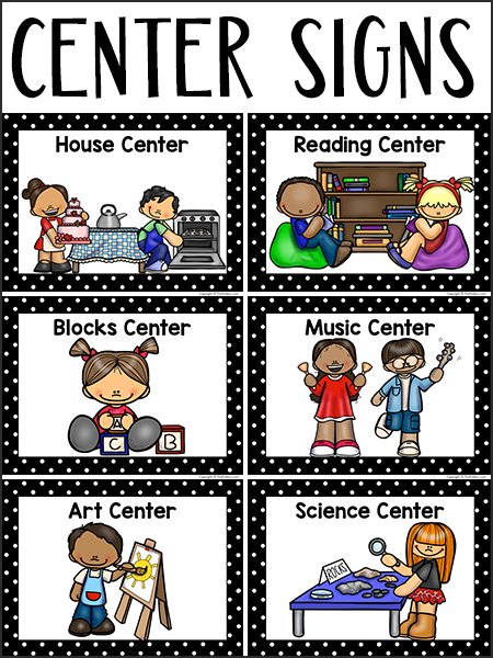 Center Signs For Preschool Pre K Classroom Artofit