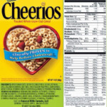 Cheerios Calories 100 1 2 Cup Nutrition Labels Cereal Nutrition