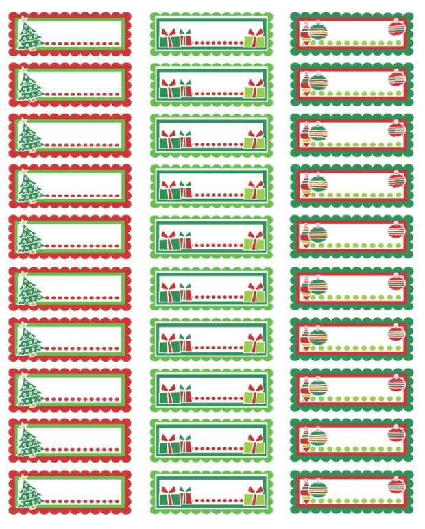 Christmas Labels Ready To Print In 2022 Return Address Labels 