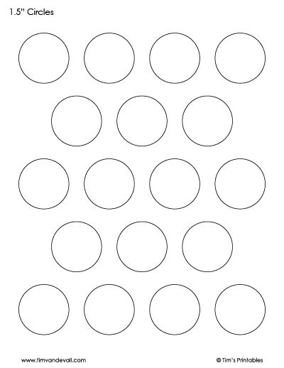 Circle Templates Blank Shape Templates Free Printable PDF Circle