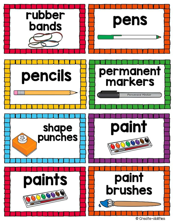 Classroom Supply Labels EDITABLE Classroom Labels Classroom Supplies