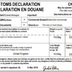 CN22 Example Printed Form Template EdgeCTP