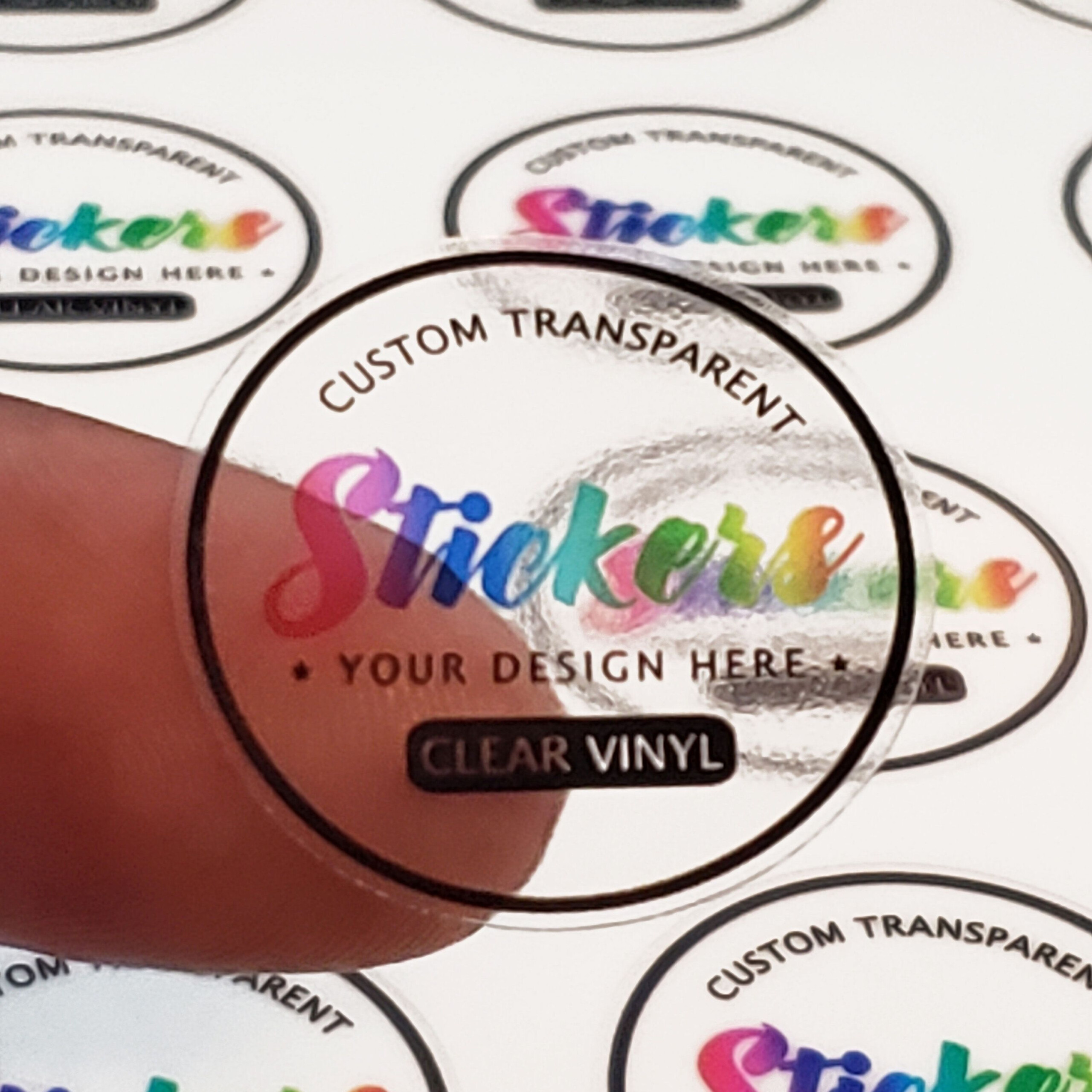 Custom Clear Stickers Transparent Labels Personalized Clear Sticker