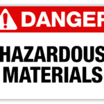 Danger Hazardous Materials Label PHS Safety