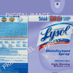 Digital Lysol Label With Nozzle Download Files JPG PNG PDF Purple