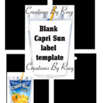 DIY Capri Sun Drink Template Capri Sun Label Templates Sun Template