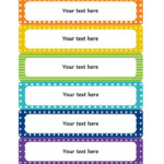 Editable Multicolour Tray Labels School Labels Printables Free