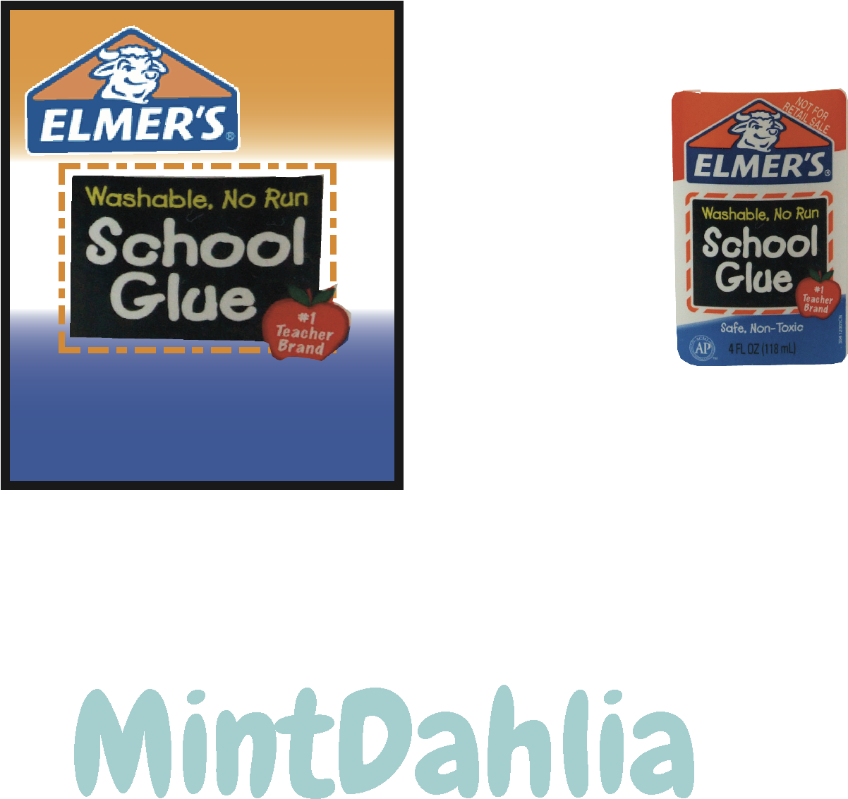 Elmer S Glue Template Elmer S Glue Clipart Large Size Png Image Label