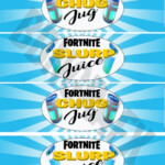 Fortnite Birthday Fortnite Party Water Bottle Labels Slurp Juice