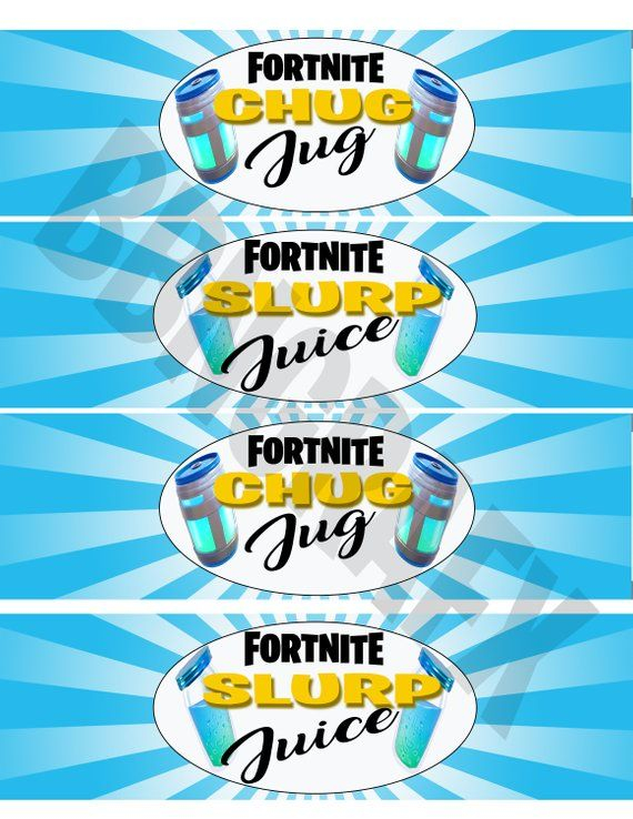 Fortnite Slurp Juice Label Printable - Label Printable