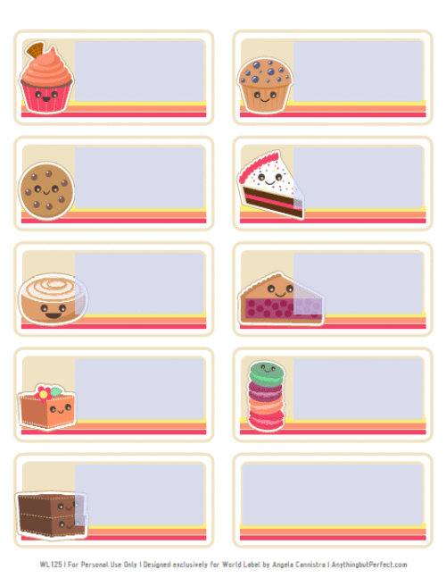 Free Cake Labels Printable Printable Templates