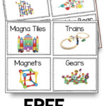 FREE Center Labels Math And Literacy Centers For Preschool Pre k And