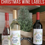 Free Christmas Wine Labels For Bottles 8 Printables The Crazy Craft