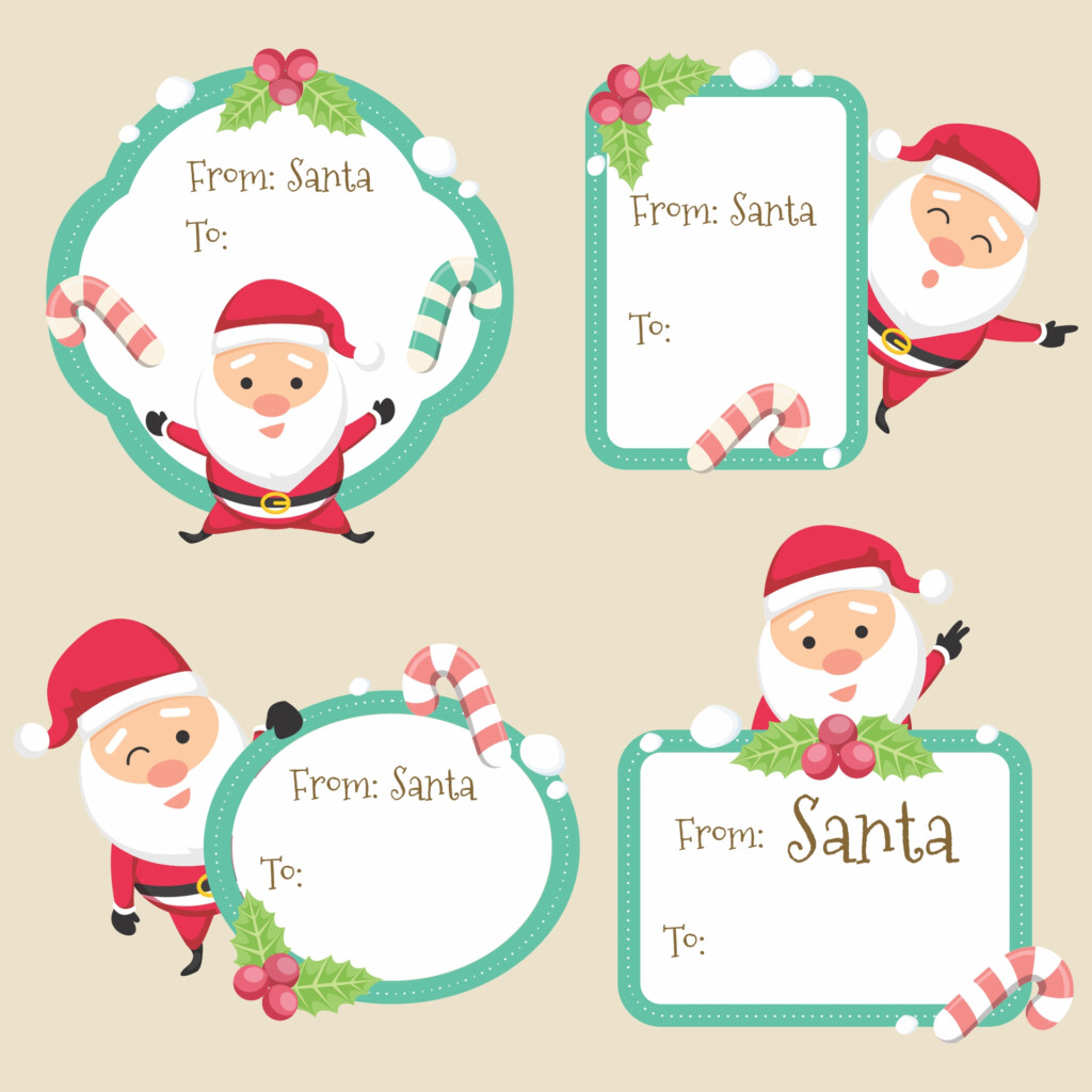 Free Gift Tags From Secret Santa Printable Printable Form Templates 