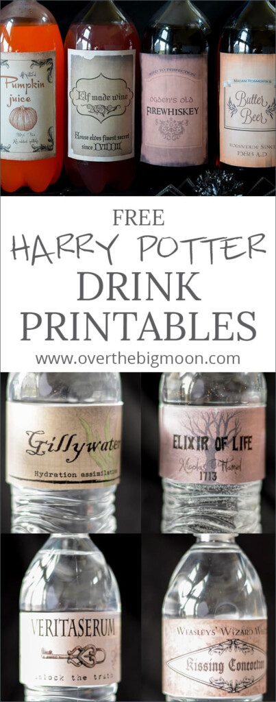 Free Harry Potter Drink Printables