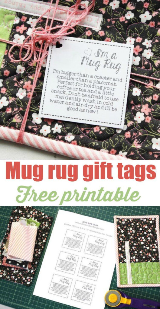 Free Mug Rug Tags Download Crafting News Christmas Mug Rugs Mug 