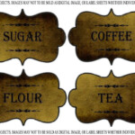 FREE PANTRY LABELS Tea Coffee Sugar Flour Free Pantry Labels