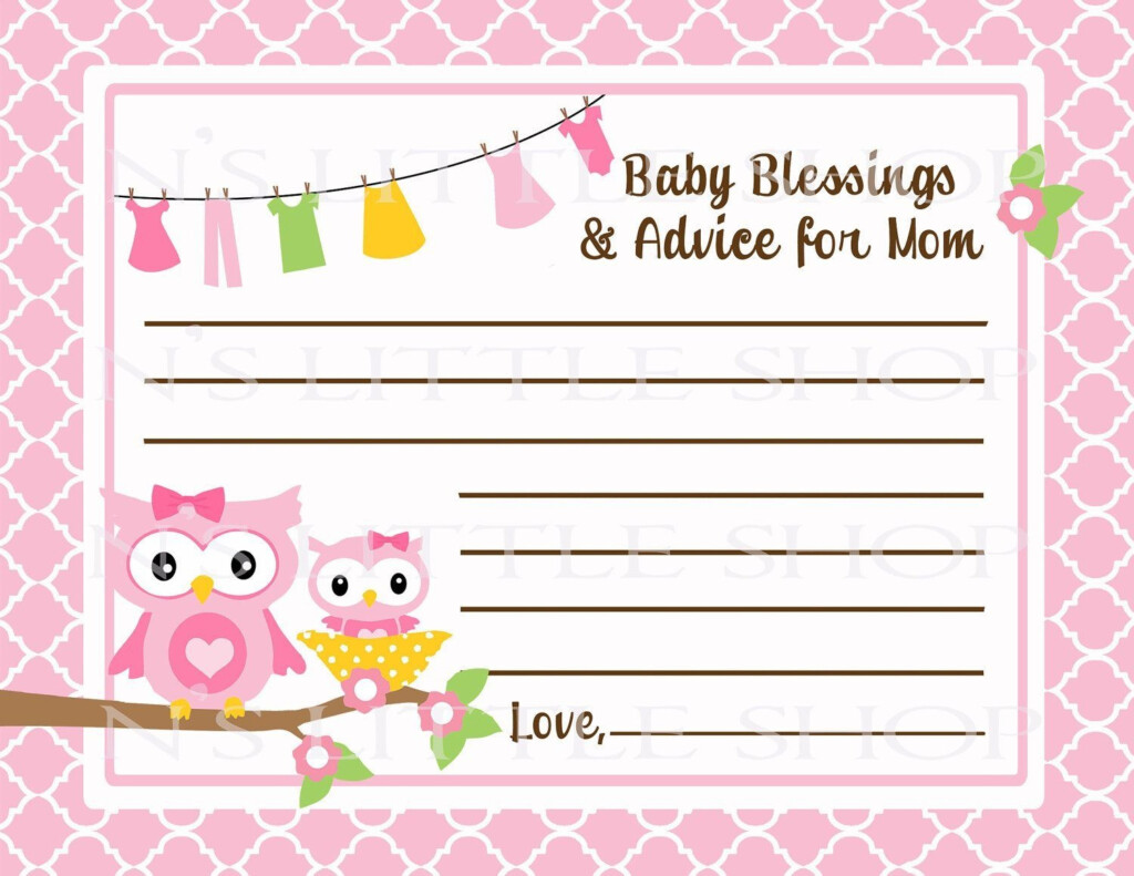 Free Printable Baby Advice Cards Free Printable