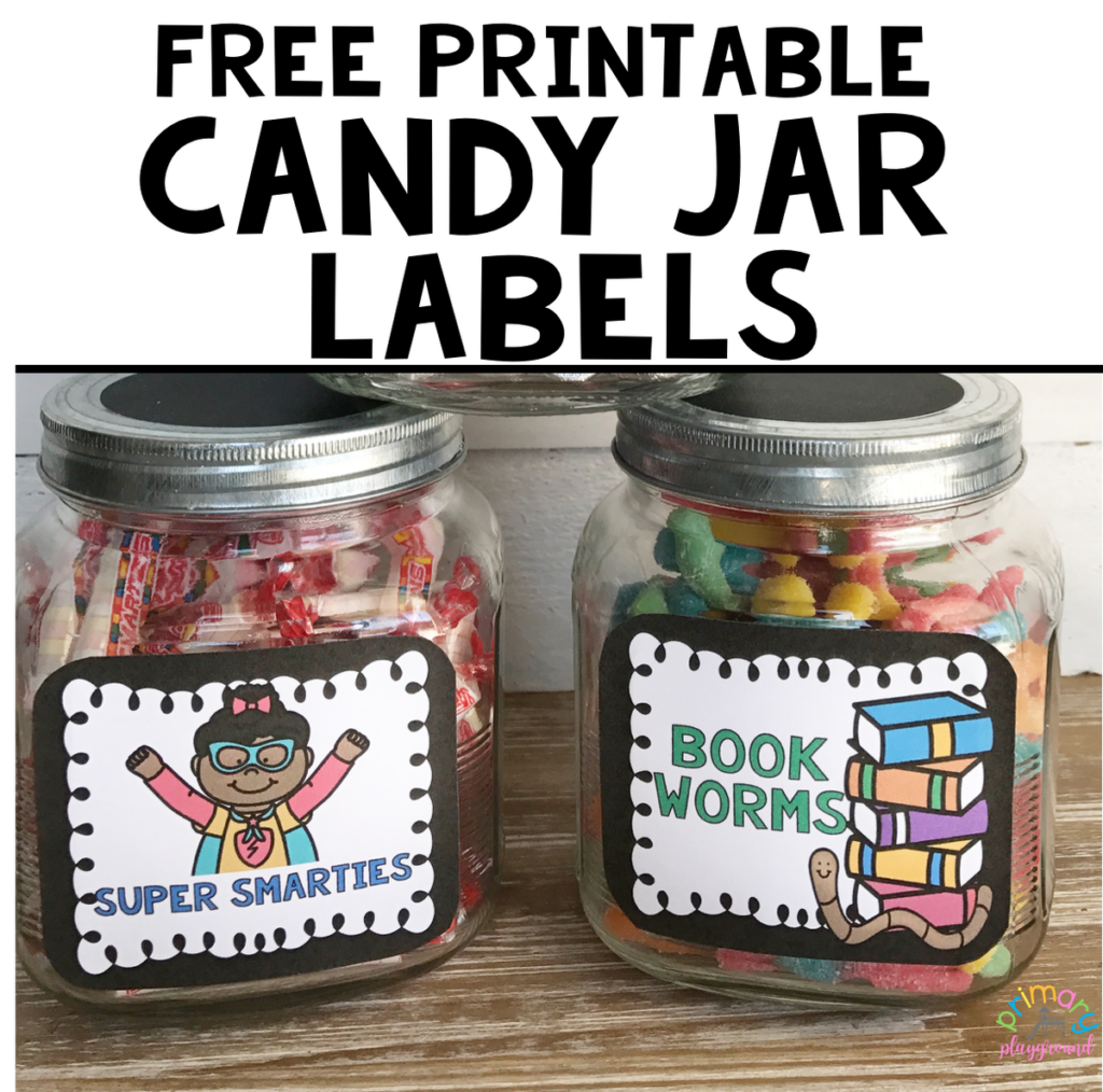 Free Printable Candy Jar Labels Primary Playground Candy Jar Labels 