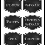 FREE Printable Chalkboard Style Pantry Labels Blank Template Included
